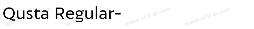 Qusta Regular字体转换